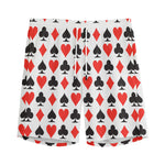 Playing Card Symbols Pattern Print Men's Sports Shorts