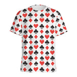 Playing Card Symbols Pattern Print Men's Sports T-Shirt
