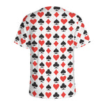 Playing Card Symbols Pattern Print Men's Sports T-Shirt