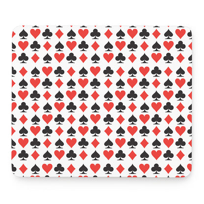Playing Card Symbols Pattern Print Mouse Pad