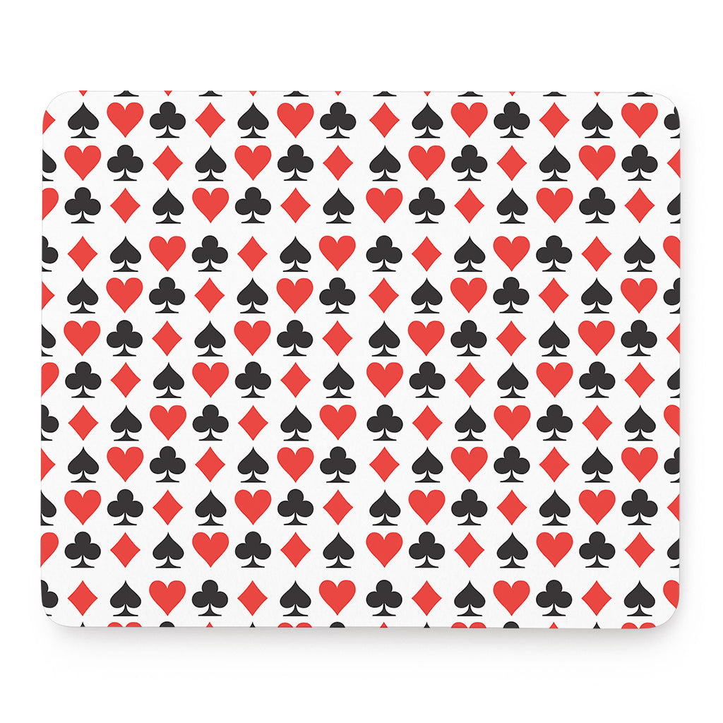 Playing Card Symbols Pattern Print Mouse Pad – GearFrost