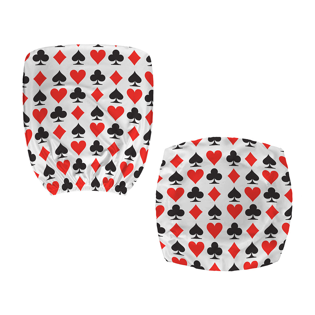 Playing Card Symbols Pattern Print Office Chair Cover