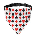 Playing Card Symbols Pattern Print Over The Collar Dog Bandana