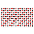 Playing Card Symbols Pattern Print Polyester Doormat