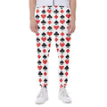 Playing Card Symbols Pattern Print Joggers