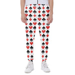 Playing Card Symbols Pattern Print Scuba Joggers