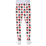 Playing Card Symbols Pattern Print Scuba Joggers