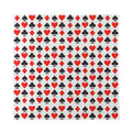 Playing Card Symbols Pattern Print Silk Bandana