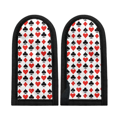 Playing Card Symbols Pattern Print Skillet Handle Cover