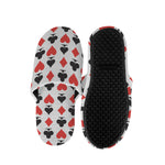 Playing Card Symbols Pattern Print Slippers
