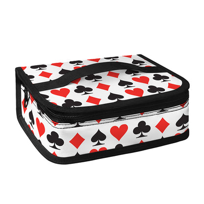 Playing Card Symbols Pattern Print Small Lunch Bag