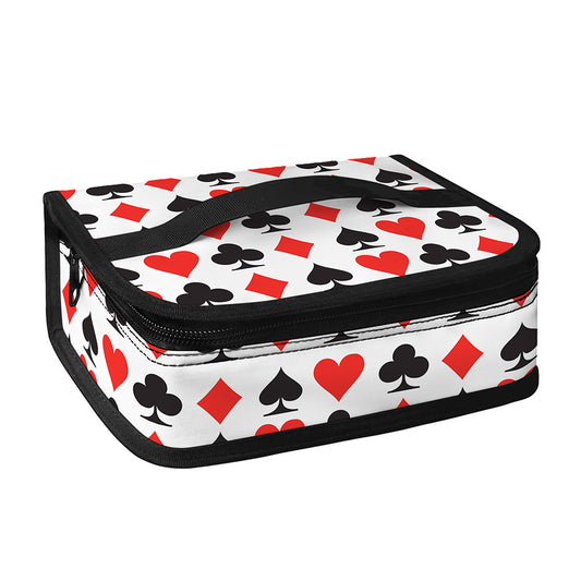 Playing Card Symbols Pattern Print Small Lunch Bag