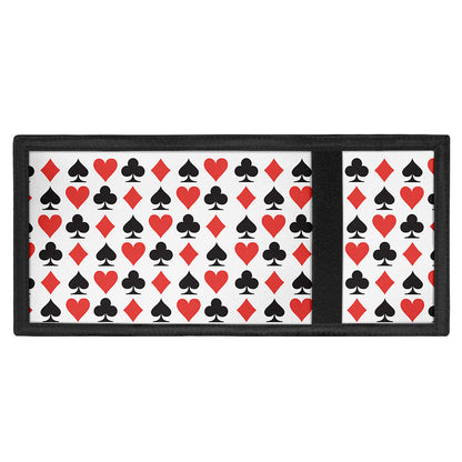 Playing Card Symbols Pattern Print Trifold Wallet