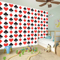 Playing Card Symbols Pattern Print Wall Sticker