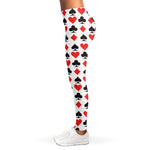 Playing Card Symbols Pattern Print Women's Leggings