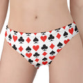 Playing Card Symbols Pattern Print Women's Panties