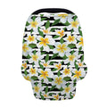 Plumeria Flower Striped Pattern Print Baby Seat Cover