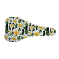 Plumeria Flower Striped Pattern Print Bicycle Seat Cover