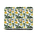 Plumeria Flower Striped Pattern Print Bifold Wallet