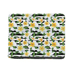 Plumeria Flower Striped Pattern Print Bifold Wallet