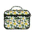 Plumeria Flower Striped Pattern Print Briefcase Bible Bag