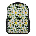 Plumeria Flower Striped Pattern Print Casual Backpack
