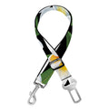 Plumeria Flower Striped Pattern Print Dog Seat Belt