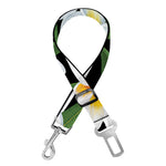 Plumeria Flower Striped Pattern Print Dog Seat Belt