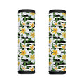 Plumeria Flower Striped Pattern Print Handle Covers