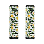 Plumeria Flower Striped Pattern Print Handle Covers