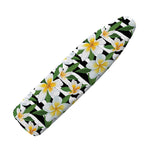 Plumeria Flower Striped Pattern Print Ironing Board Cover