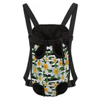 Plumeria Flower Striped Pattern Print Pet Carrier Backpack