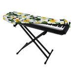 Plumeria Flower Striped Pattern Print Piano Keyboard Cover