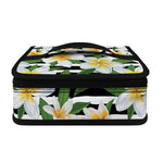 Plumeria Flower Striped Pattern Print Small Lunch Bag