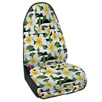 Plumeria Flower Striped Pattern Print Waterproof Car Seat Cover