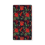Poinsettia Flower Pattern Print Baby Crib Sheet