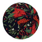 Poinsettia Flower Pattern Print Basketball