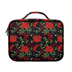 Poinsettia Flower Pattern Print Briefcase Bible Bag