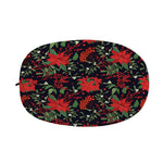 Poinsettia Flower Pattern Print Car Side Mirror Covers