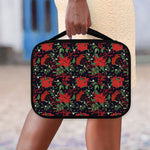 Poinsettia Flower Pattern Print Classic Bible Case
