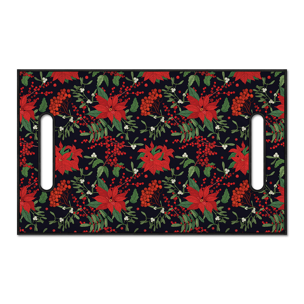 Poinsettia Flower Pattern Print Golf Cart Seat Cover