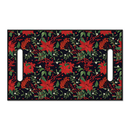 Poinsettia Flower Pattern Print Golf Cart Seat Cover