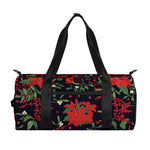 Poinsettia Flower Pattern Print Gym Bag