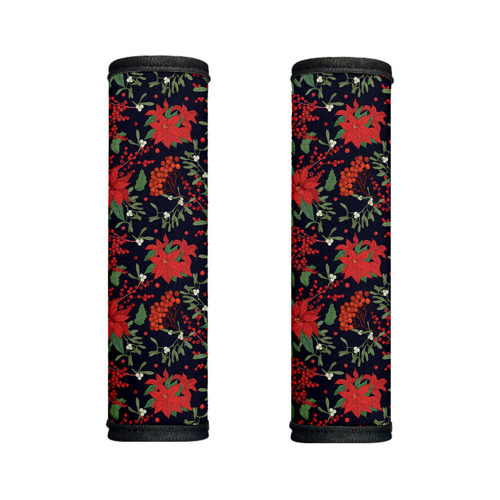 Poinsettia Flower Pattern Print Handle Covers