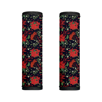 Poinsettia Flower Pattern Print Handle Covers