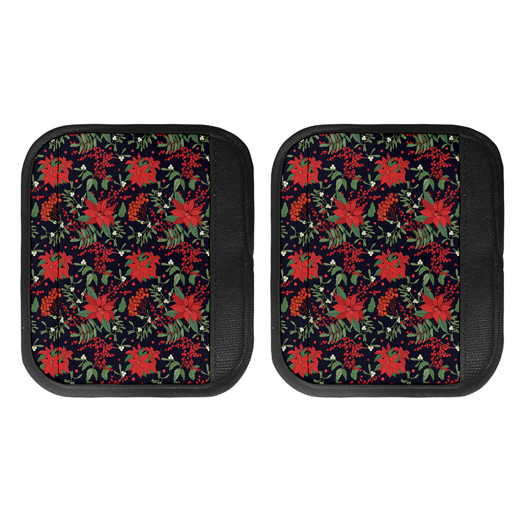 Poinsettia Flower Pattern Print Handle Covers