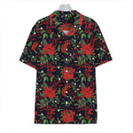 Poinsettia Flower Pattern Print Hawaiian Shirt