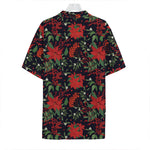 Poinsettia Flower Pattern Print Hawaiian Shirt