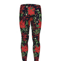 Poinsettia Flower Pattern Print Men's Leggings