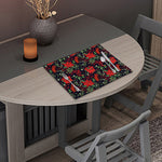 Poinsettia Flower Pattern Print Placemat